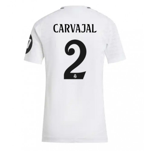 Fotballdrakt Dame Real Madrid Daniel Carvajal #2 Hjemmedrakt 2024-25 Kortermet